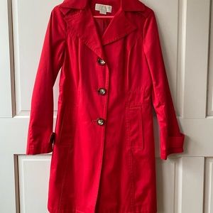 Michael Kors red trench